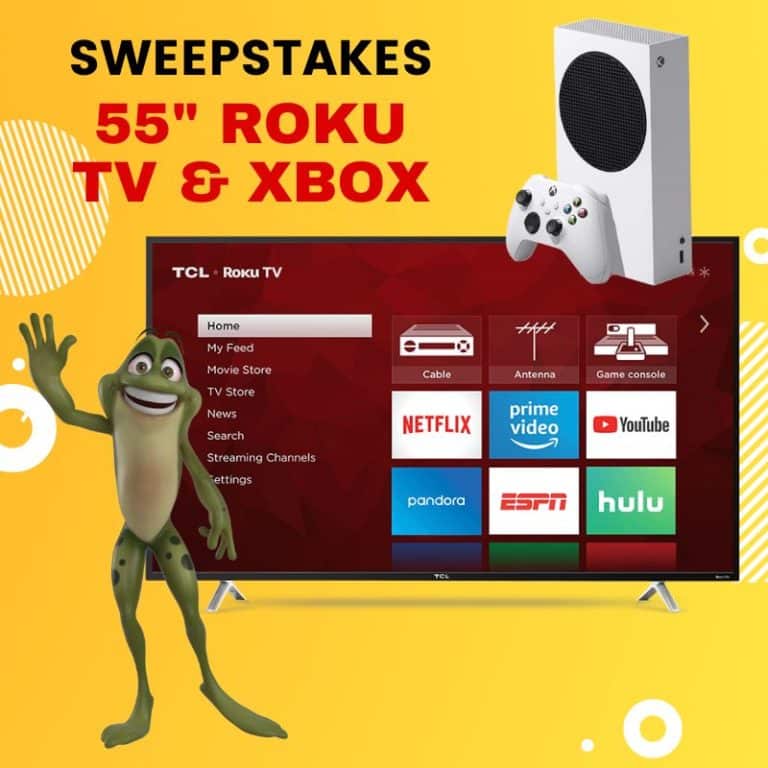 55″ Roku TV & Xbox SWEEPSTAKES 1 SWEEPSTAKES 2 PRIZES 2 WINNERS HOP