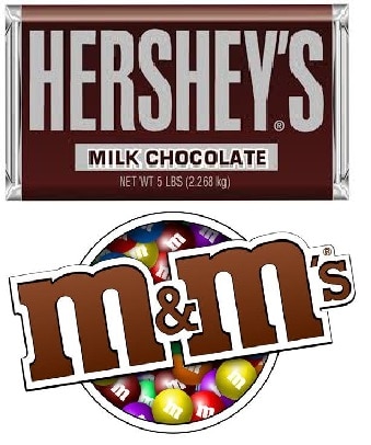 Hersheys and M&M Mars